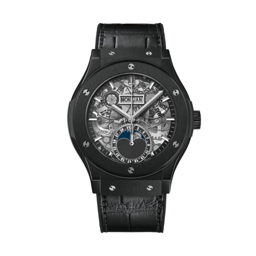 Đồng Hồ Hublot Classic Fusion Aerofusion Moonphase Black Magic 42mm 547.CX.0170.LR