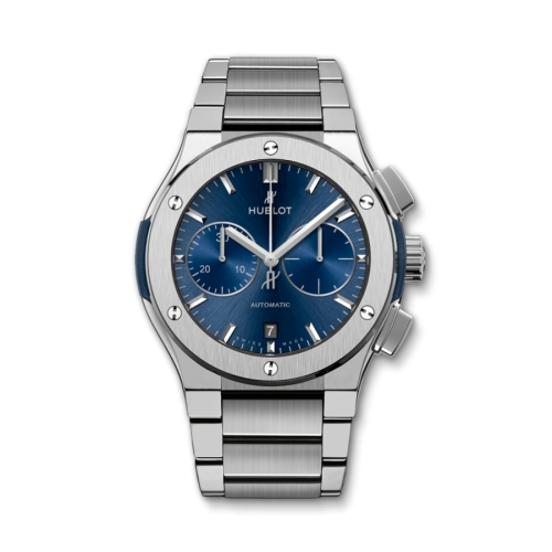 Đồng Hồ Hublot Classic Fusion Blue Chronograph Titanium Bracelet 42mm 540.NX.7170.NX
