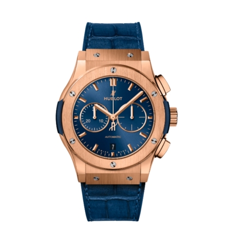 Đồng Hồ Hublot Classic Fusion Chronograph King Gold Blue 42mm 541.OX.7180.LR