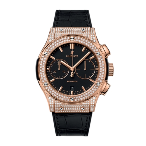 Đồng Hồ Hublot Classic Fusion Chronograph King Gold Pavé 45mm 521.OX.1181.LR.1704