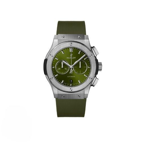 Đồng Hồ Hublot Classic Fusion Chronograph Titanium Green 42mm 541.NX.8970.RX