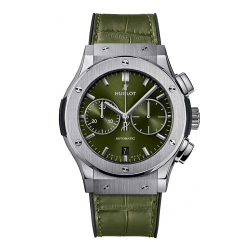 Đồng hồ Hublot Classic Fusion Chronograph Titanium Green 45mm 521.NX.8970.LR