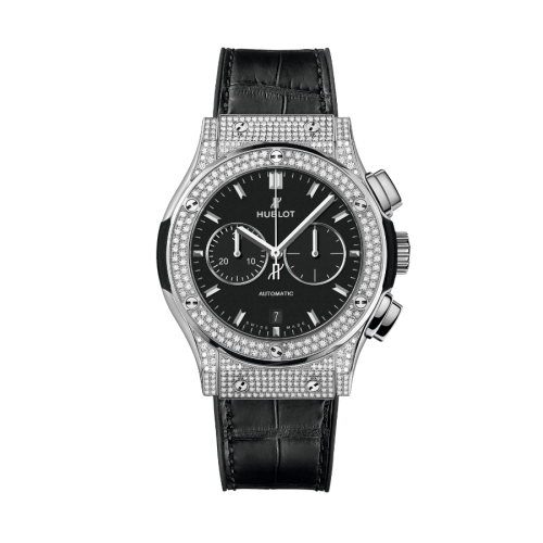 Đồng hồ Hublot Classic Fusion Chronograph Titanium Pavé 45mm 521.NX.1171.LR.1704