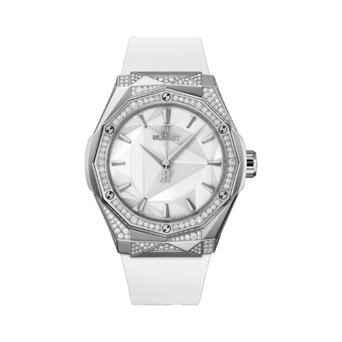Đồng Hồ Hublot Classic Fusion Orlinski Titanium White Alternative Pave 40mm 550.NS.2200.RW.1804.ORL20