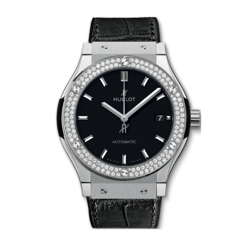 Đồng Hồ Hublot Classic Fusion Titanium Diamonds 45mm 511.NX.1171.LR.1104