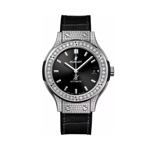 Đồng Hồ Hublot Classic Fusion Titanium Pavé 38mm 565.NX.1470.LR.1604