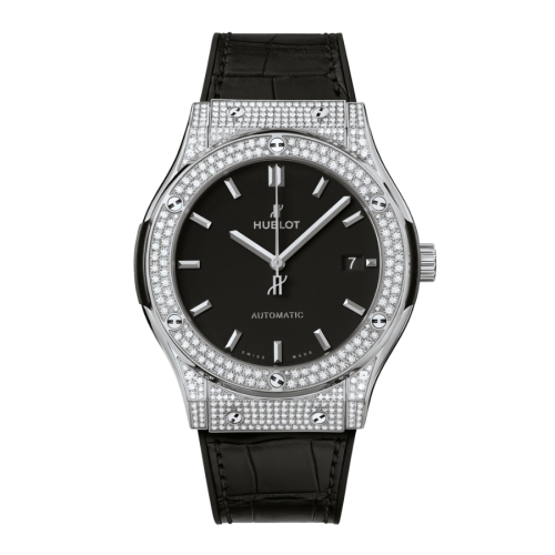 Đồng Hồ Hublot Classic Fusion Titanium Pavé 45mm 511.NX.1171.LR.1704