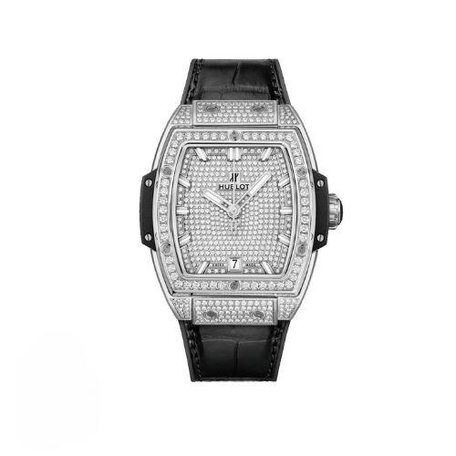 Đồng hồ Hublot Spirit of Big Bang Titanium Full Pavé 39mm 665.NX.9010.LR.1604