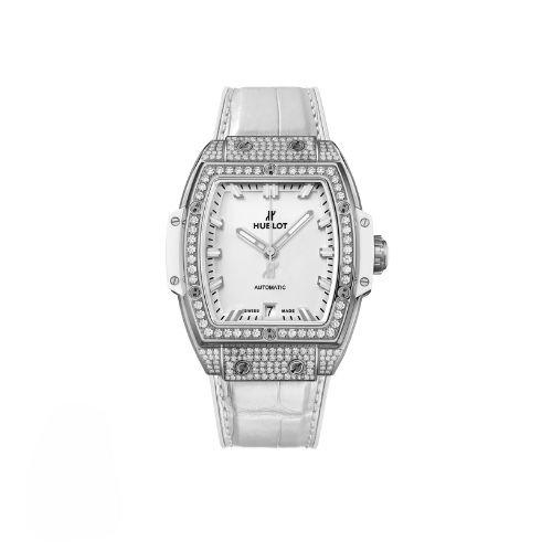 Đồng Hồ Hublot Spirit Of Big Bang Titanium White Pavé 39mm 665.NE.2010.LR.1604
