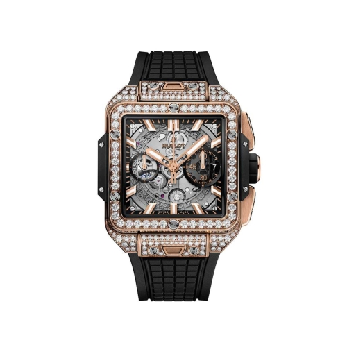 Hublot Square Bang Unico King Gold Pave 821.OX.0180.RX.1604