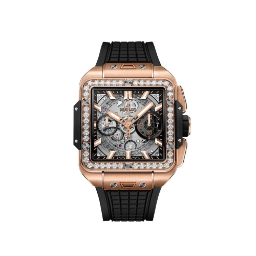 Hublot Square Bang Unico King Gold Diamonds 821.OX.0180.RX.1204