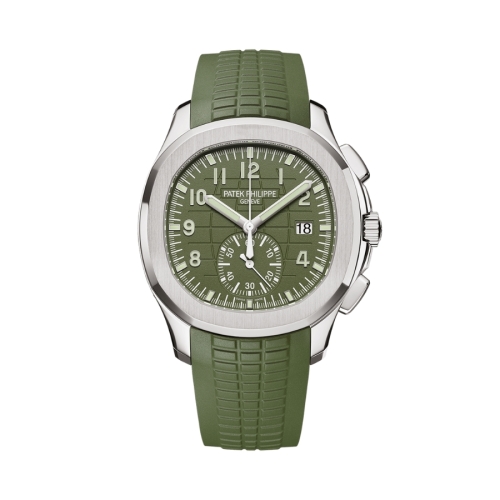 Đồng Hồ Patek Philippe Aquanaut Chronograph 5968G-010 Mặt Số Xanh Khaki 42.2mm