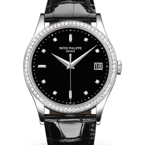 Đồng hồ Patek Philippe Calatrava Black Dial Date Diamond 5297G-001 38mm
