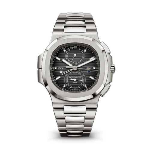 Đồng hồ Patek Philippe Nautilus Travel Time Chronograph 5990/1A-001 Mặt Số Đen 40.5mm