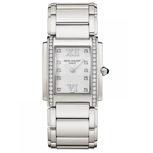 Đồng Hồ Patek Philippe Twenty-4 Stainless Steel White Dial 4910/10A-011