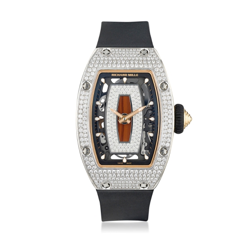 Richard Mille RM007 White Gold Diamonds Red Lip