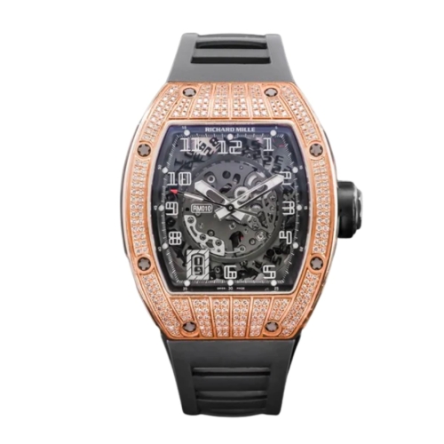Richard Mille RM 010 Rose Gold Diamonds Med-Set RM010