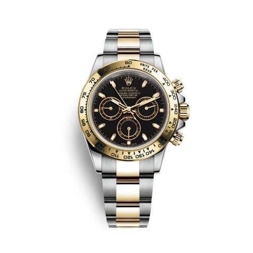 Đồng Hồ Rolex Cosmograph Daytona 40 116503-0004 Mặt Số Đen Dây Oyster Thép Vàng Vàng