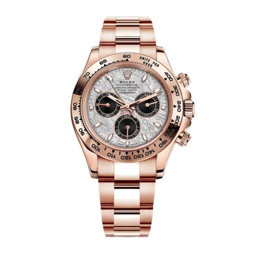 Đồng Hồ Rolex Cosmograph Daytona 40 116505-0014 Mặt Số Thiên Thạch Dây Oyster Vàng Hồng