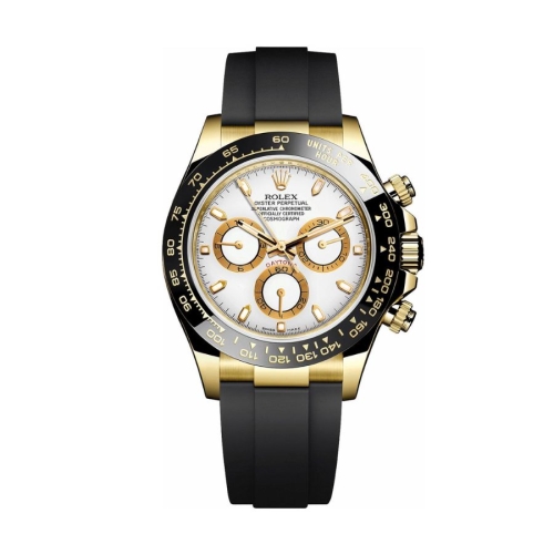 Đồng Hồ Rolex Cosmograph Daytona 40 116518LN-0041 Mặt Số Trắng Dây Đeo Oysterflex