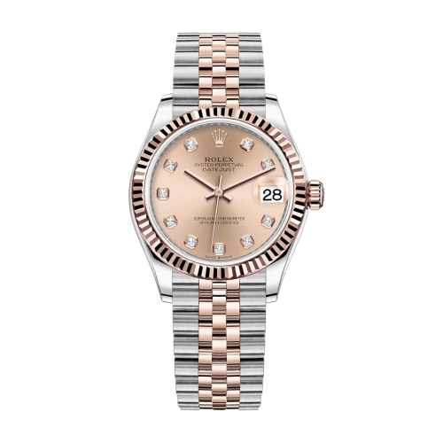 Đồng Hồ Rolex Datejust 31 278271-0024 Pink Mặt Số Phấn Hồng Cũ Đã Qua Sử Dụng Like New 99%