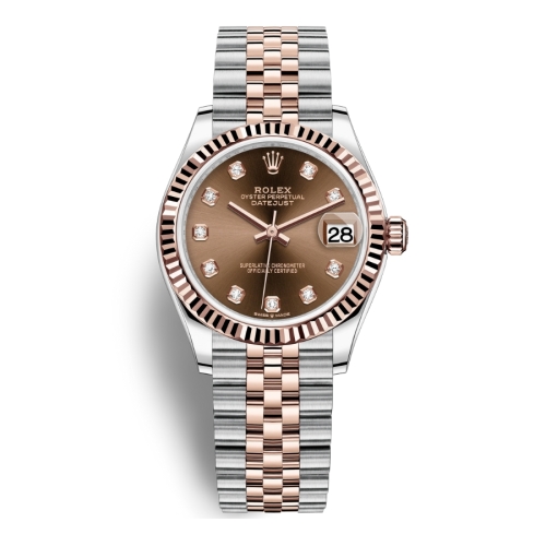 Đồng Hồ Rolex Datejust 31 Chocolate Nạm Kim Cương 278271-0028