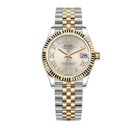 Đồng Hồ Rolex Datejust 31 Mặt Số Bạc Cọc Số La Mã 278273-0004