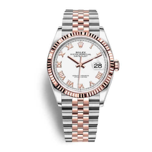 Đồng Hồ Rolex Datejust 36 Mặt Số Roman Rhodium 126231-0015