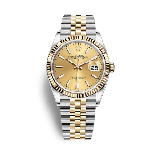 Đồng Hồ Rolex Datejust 36 Mặt Số Vàng 126233-0015