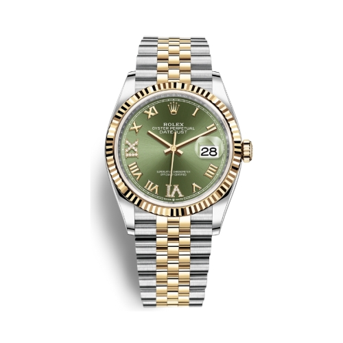 Đồng Hồ Rolex Datejust 36 Mặt Số Xanh Olive 126233-0025
