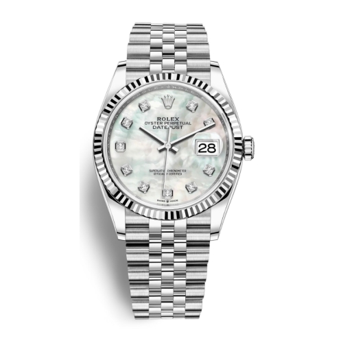 Đồng Hồ Rolex Datejust 36 126234-0019 Mother Of Pearl Mặt Số Khảm Trai Cũ Đã Qua Sử Dụng Like New 99%