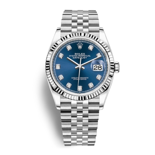 Đồng Hồ Rolex Datejust 36 Mặt Số Xanh Dương 126234-0037