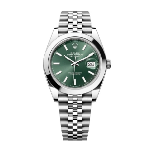 Đồng Hồ Rolex Datejust 41 126300 Mặt Số Xanh Bạc Hà