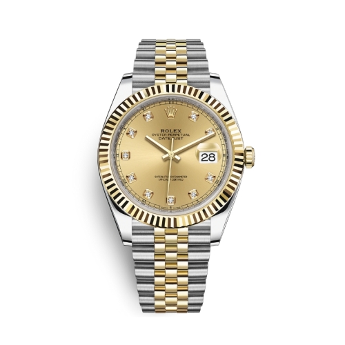 Đồng Hồ Rolex Datejust 41 Mặt Số Vàng 126333-0012