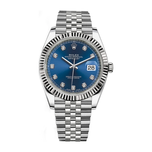 Đồng Hồ Rolex Datejust 41 126334-0016 Blue Dial Mặt Số Xanh Cũ Đã Qua Sử Dụng Like New 99%
