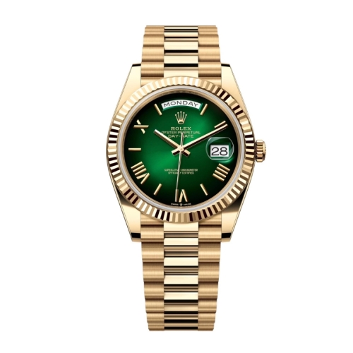 Đồng Hồ Rolex Day-Date 40 228238 Mặt Số Xanh Lá
