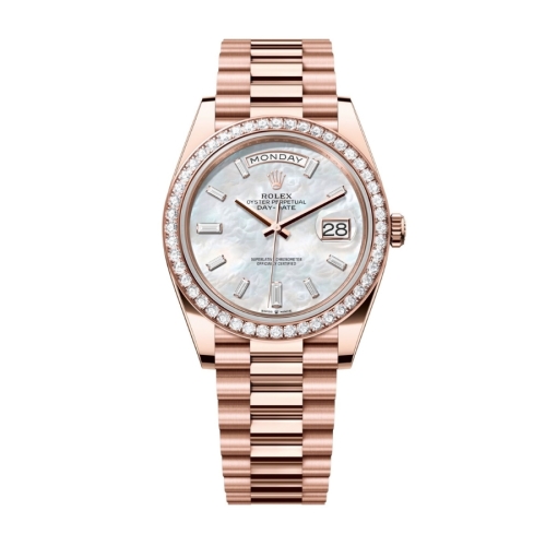 Đồng Hồ Rolex Day-Date 40 228345RBR Mặt Số Xà Cừ