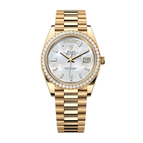Đồng Hồ Rolex Day-Date 40 228348RBR Mặt Số Xà Cừ