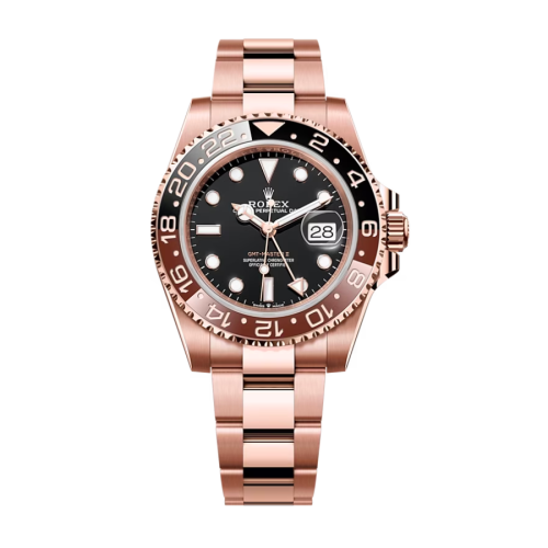 Đồng Hồ Rolex GMT Master II 40 126715CHNR-0001 “Rootbeer” Mặt Số Đen Dây Đeo Oyster Vàng Hồng