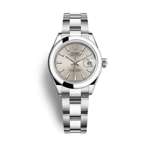 Đồng Hồ Rolex Lady-Datejust 28 279160-0006 Mặt Số Mặt Số Bạc Dây Đeo Oyster Thép