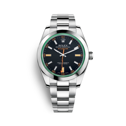Đồng Hồ Rolex Milgauss 40 116400GV-0001 Mặt Số Đen Dây Oyster
