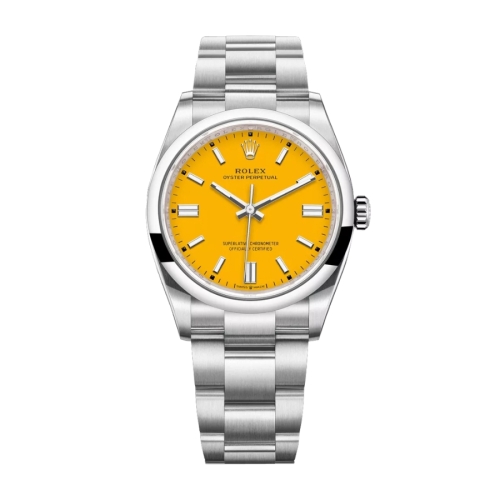 Đồng hồ Rolex Oyster Perpetual 36 126000-0004 Mặt Số Vàng Dây Đeo Oyster