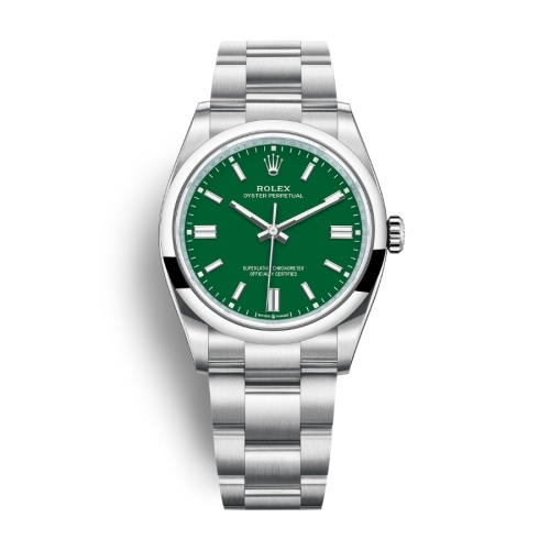 Đồng hồ Rolex Oyster Perpetual 36 126000-0005 Mặt Số Xanh Lá Dây Đeo Oyster