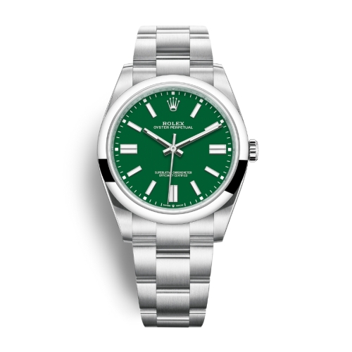 Đồng hồ Rolex Oyster Perpetual 41 124300-0005 Mặt Số Xanh Lá Dây Oyster