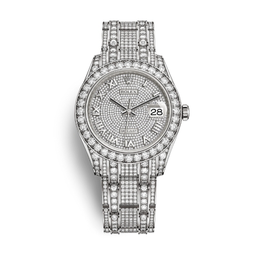Đồng Hồ Rolex Pearlmaster 39 86409rbr-0001 Mặt Số Kim Cương Dây Đeo Pearlmaster Vàng Trắng