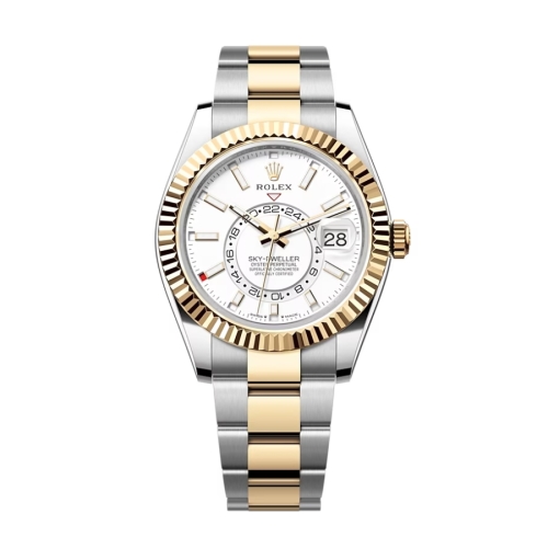 Đồng hồ Rolex Sky-Dweller 42 326933-0009 Măt Số Trắng Dây Đeo Oyster