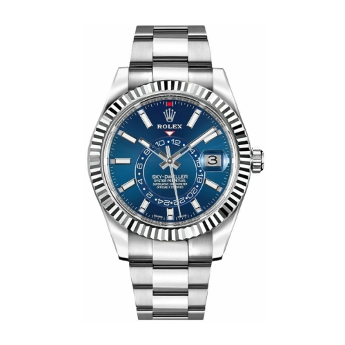 Đồng hồ Rolex Sky-Dweller 42 326934-0003 Mặt Số Xanh Sáng Dây Đeo Oyster