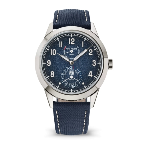 Patek Philippe 5328G-001 Calatrava 8-Day Mặt Số Xanh Lam