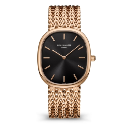 Patek Philippe Golden Ellipse 5738/1R-001 Sunburst Ebony Black