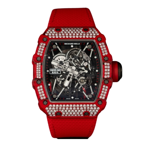 Richard Mille RM 35-02 Red Quartz TPT Diamonds RM35-02
